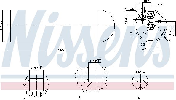 Nissens 95231 - Uscator,aer conditionat aaoparts.ro