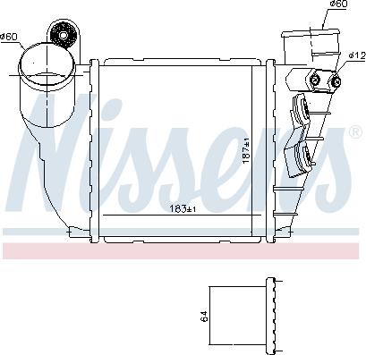 Nissens 96488 - Intercooler, compresor aaoparts.ro