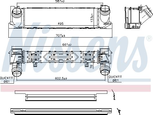 Nissens 96552 - Intercooler, compresor aaoparts.ro