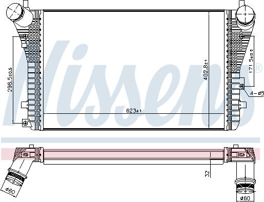 Nissens 96568 - Intercooler, compresor aaoparts.ro