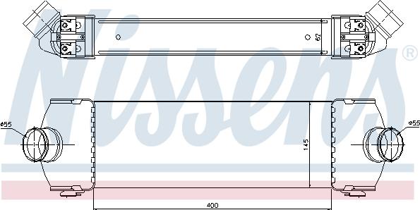 Nissens 96641 - Intercooler, compresor aaoparts.ro