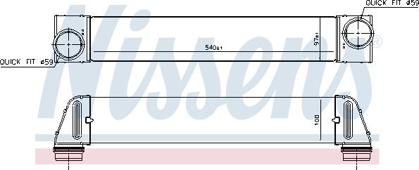 Nissens 96607 - Intercooler, compresor aaoparts.ro