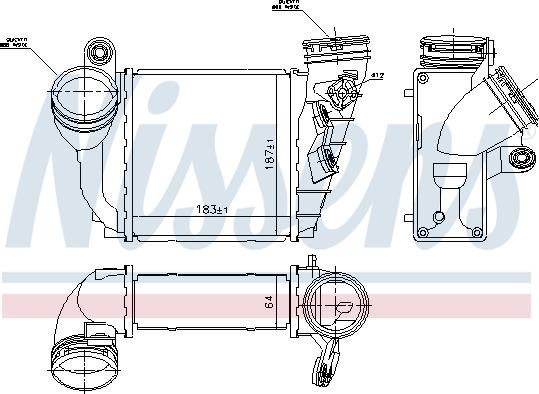 Nissens 96679 - Intercooler, compresor aaoparts.ro