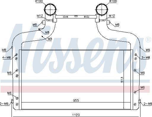 Nissens 96083 - Intercooler, compresor aaoparts.ro