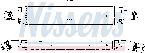 Nissens 961466 - Intercooler, compresor aaoparts.ro