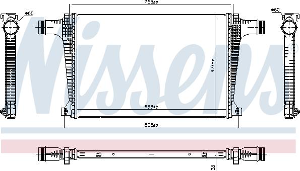 NISSENS 961470 - Intercooler, compresor aaoparts.ro