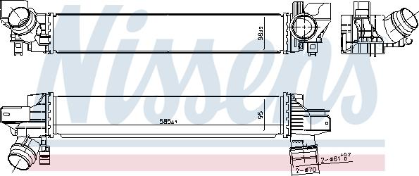 Nissens 961233 - Intercooler, compresor aaoparts.ro