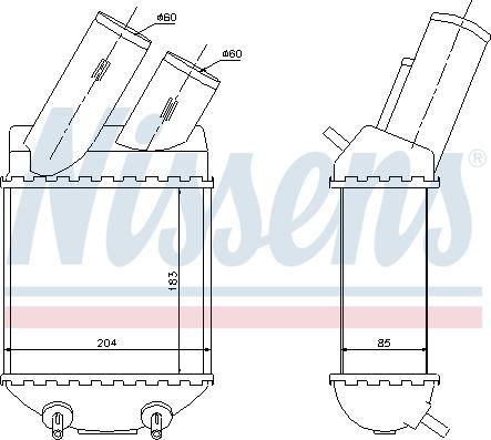 Nissens 96855 - Intercooler, compresor aaoparts.ro