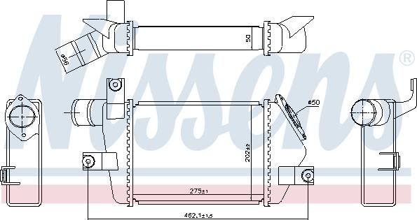 Nissens 96373 - Intercooler, compresor aaoparts.ro