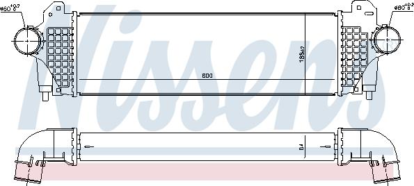 Nissens 96245 - Intercooler, compresor aaoparts.ro