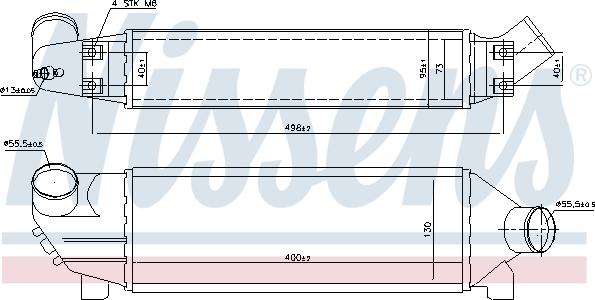 Nissens 96733 - Intercooler, compresor aaoparts.ro