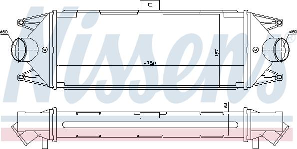 Nissens 96727 - Intercooler, compresor aaoparts.ro