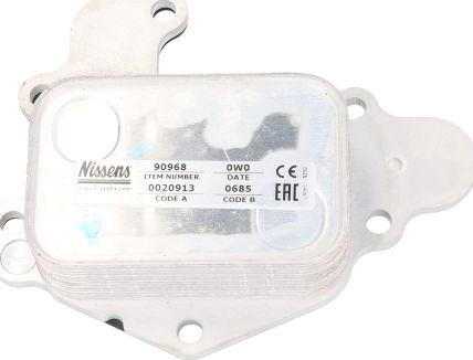 Nissens 90968 - Radiator ulei, ulei motor aaoparts.ro