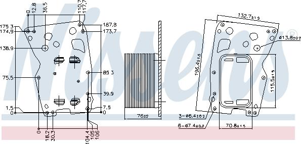 Nissens 90902 - Radiator ulei, ulei motor aaoparts.ro