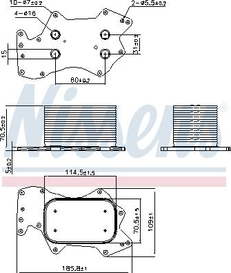 Nissens 90910 - Radiator ulei, ulei motor aaoparts.ro