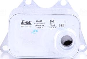 Nissens 90659 - Radiator ulei, ulei motor aaoparts.ro