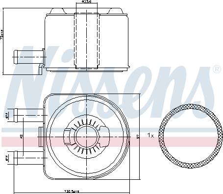 Nissens 90603 - Radiator ulei, ulei motor aaoparts.ro