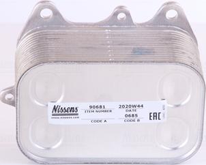 Nissens 90681 - Radiator ulei, ulei motor aaoparts.ro