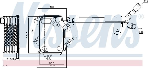 Nissens 90679 - Radiator ulei, ulei motor aaoparts.ro