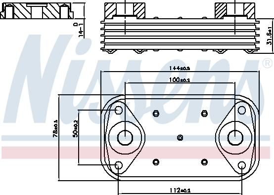 Nissens 90889 - Radiator ulei, ulei motor aaoparts.ro