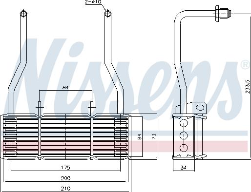 Nissens 90835 - Radiator ulei, ulei motor aaoparts.ro