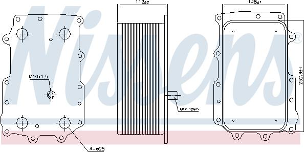 Nissens 90726 - Radiator ulei, ulei motor aaoparts.ro