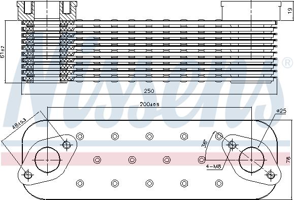 Nissens 90727 - Radiator ulei, ulei motor aaoparts.ro