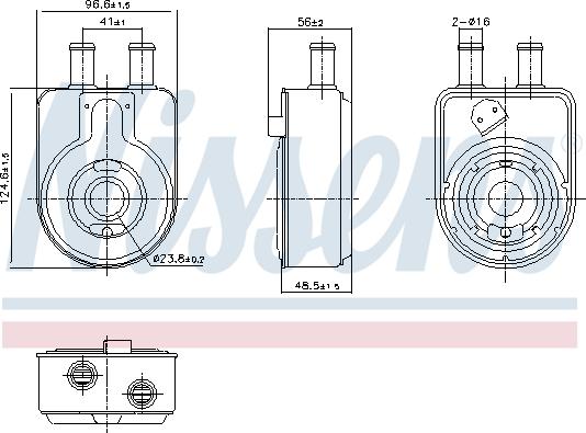 Nissens 91448 - Radiator ulei, ulei motor aaoparts.ro