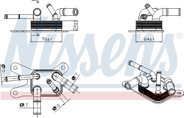 NISSENS 91529 - Radiator racire ulei, cutie de viteze automata aaoparts.ro