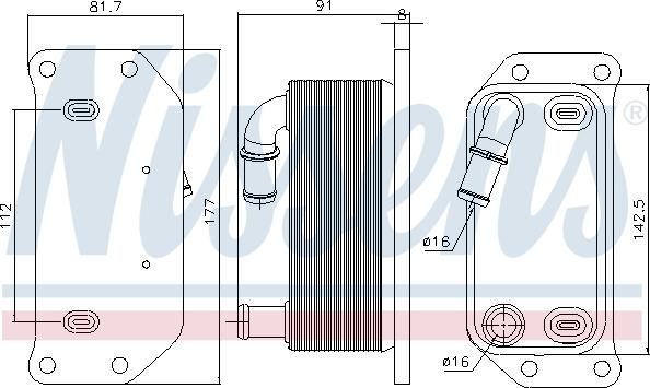 NISSENS 91188 - Radiator ulei, ulei motor aaoparts.ro