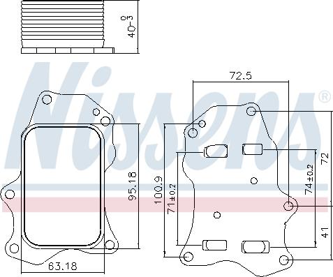 NISSENS 91234 - Radiator ulei, ulei motor aaoparts.ro