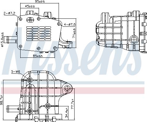 Nissens 989481 - Radiator, recirculare gaze de esapament aaoparts.ro