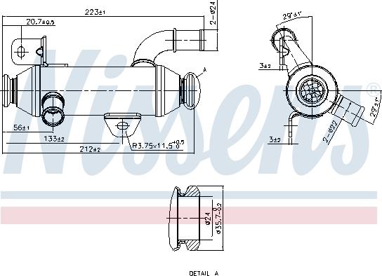 Nissens 989279 - Radiator, recirculare gaze de esapament aaoparts.ro