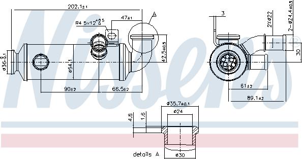 Nissens 989274 - Radiator, recirculare gaze de esapament aaoparts.ro