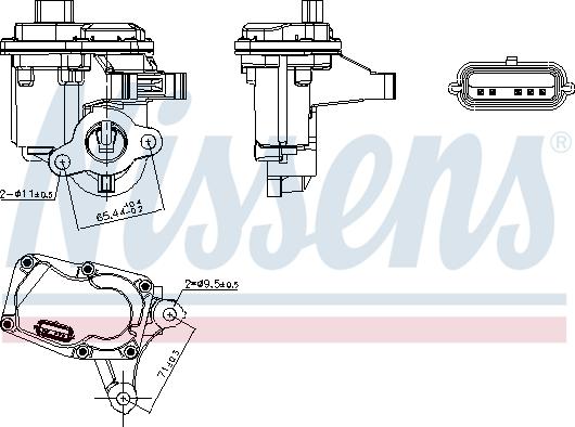 Nissens 98446 - Supapa EGR aaoparts.ro