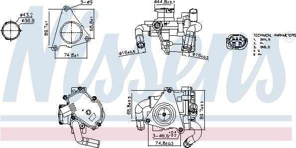 Nissens 98404 - Supapa EGR aaoparts.ro