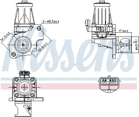 Nissens 98401 - Supapa EGR aaoparts.ro