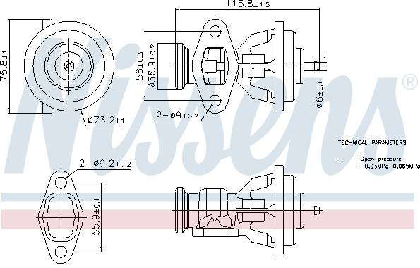 Nissens 98439 - Supapa EGR aaoparts.ro