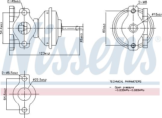 Nissens 98471 - Supapa EGR aaoparts.ro