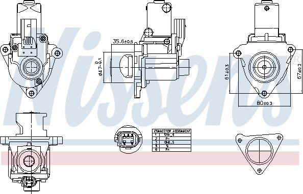 Nissens 98510 - Supapa EGR aaoparts.ro