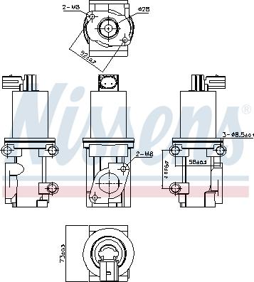 Nissens 98193 - Supapa EGR aaoparts.ro