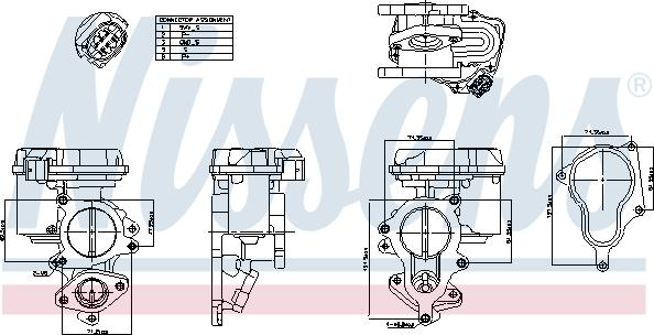 Nissens 98156 - Supapa EGR aaoparts.ro