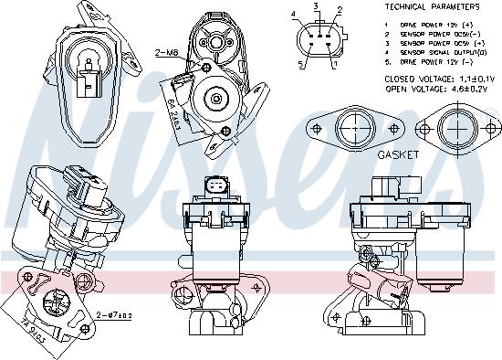 Nissens 98151 - Supapa EGR aaoparts.ro