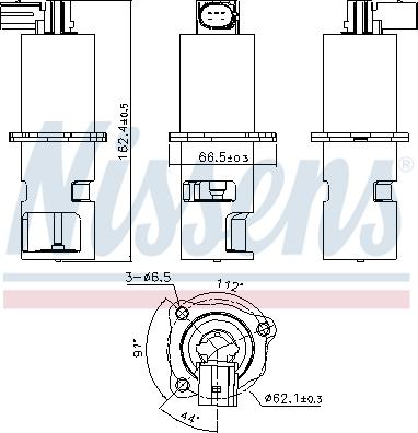 Nissens 98163 - Supapa EGR aaoparts.ro