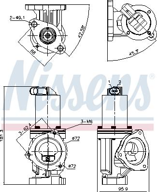 Nissens 98167 - Supapa EGR aaoparts.ro