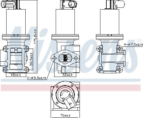 Nissens 98180 - Supapa EGR aaoparts.ro