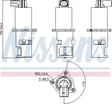 Nissens 98172 - Supapa EGR aaoparts.ro