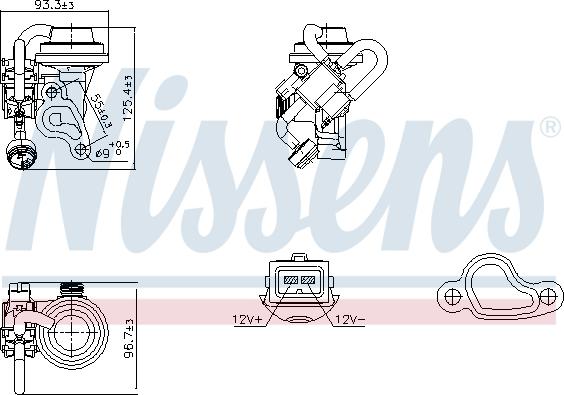 Nissens 98344 - Supapa EGR aaoparts.ro