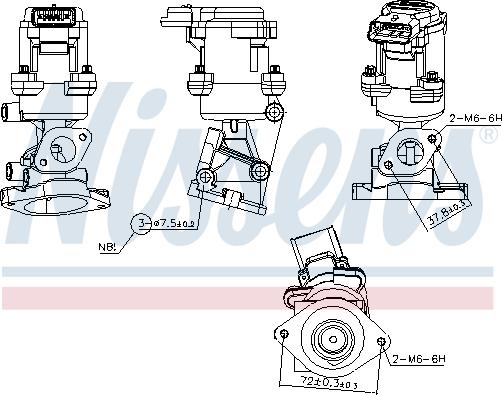 Nissens 98350 - Supapa EGR aaoparts.ro