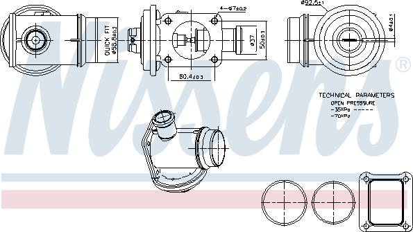 Nissens 98363 - Supapa EGR aaoparts.ro